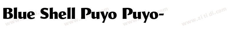 Blue Shell Puyo Puyo字体转换